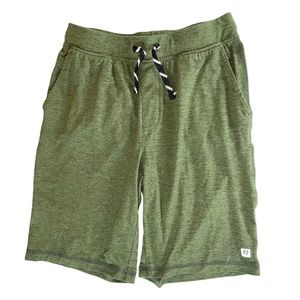 Runway Boy's Olive Green Quick Dry Moisture Wicking Athletic Shorts- Size 12